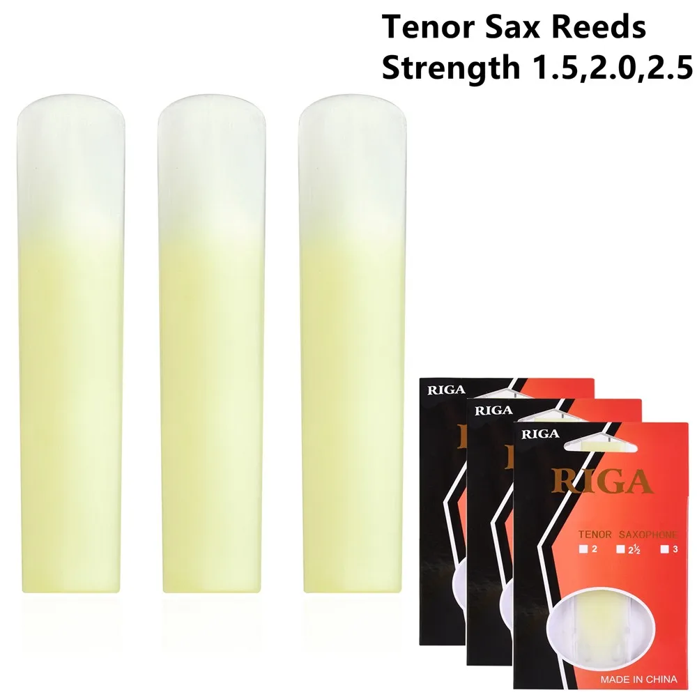 Saxophone Reed Pack - 3-حزمة تينور ألتو سوبرانو ساكس الراتنج