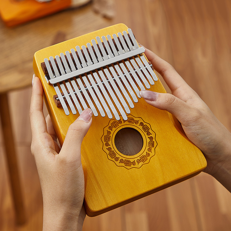 Kalimba Thumb Piano - هيلورو كاليمبا بـ 17 مفتاحًا، بيانو