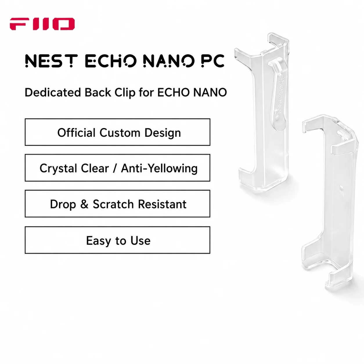 Audio Music App - غطاء حماية شفاف من FiiO Echo