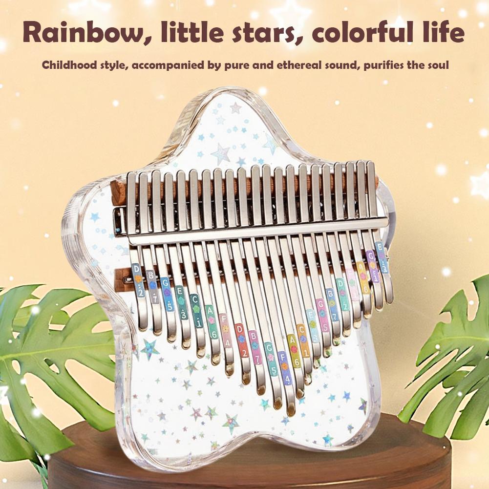 Kalimba Thumb Piano - بيانو إصبعي محمول بـ 21/17 مفتاحًا،