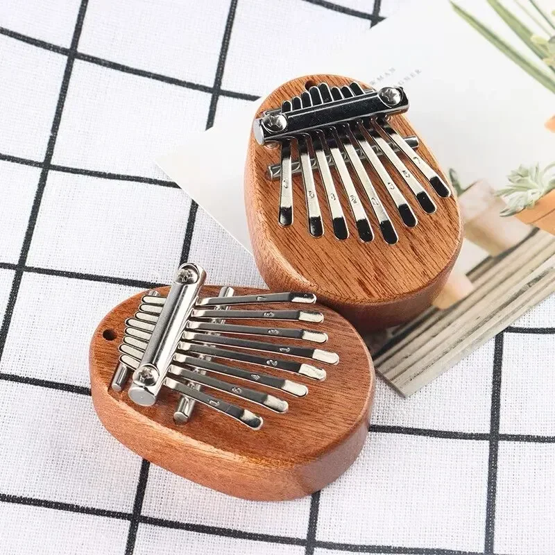 Kalimba Thumb Piano - بيانو إصبع خشبي صغير بـ 8