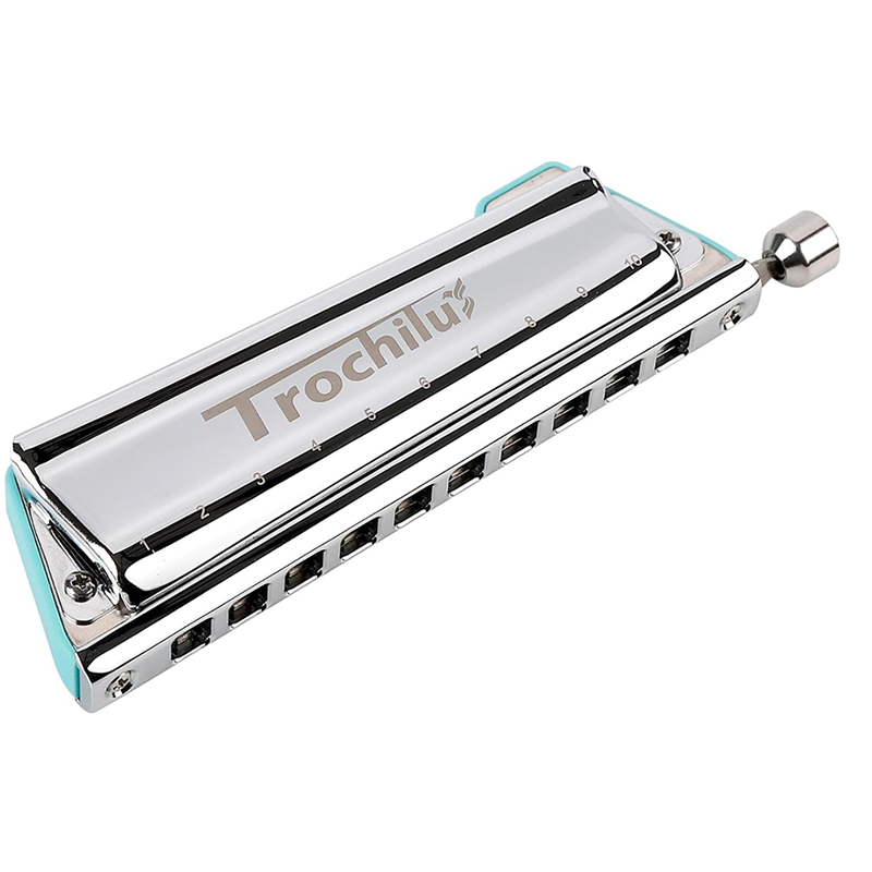 Harmonica 10 Hole - JDR Trochilus Harmonica Blues لوني القيثارة