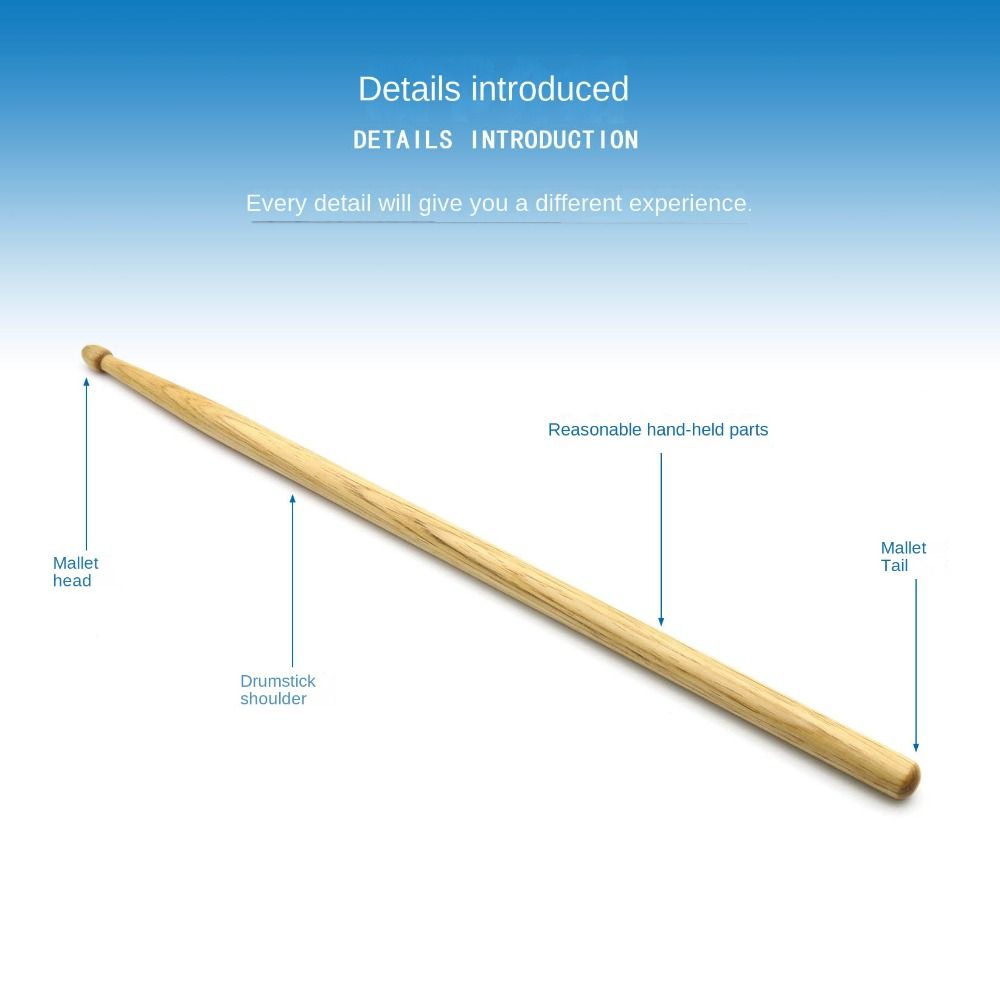 عصي طبل كلاسيكية 5A/7A، زوج وا - مراجعة Drum Stick 5A وسعره