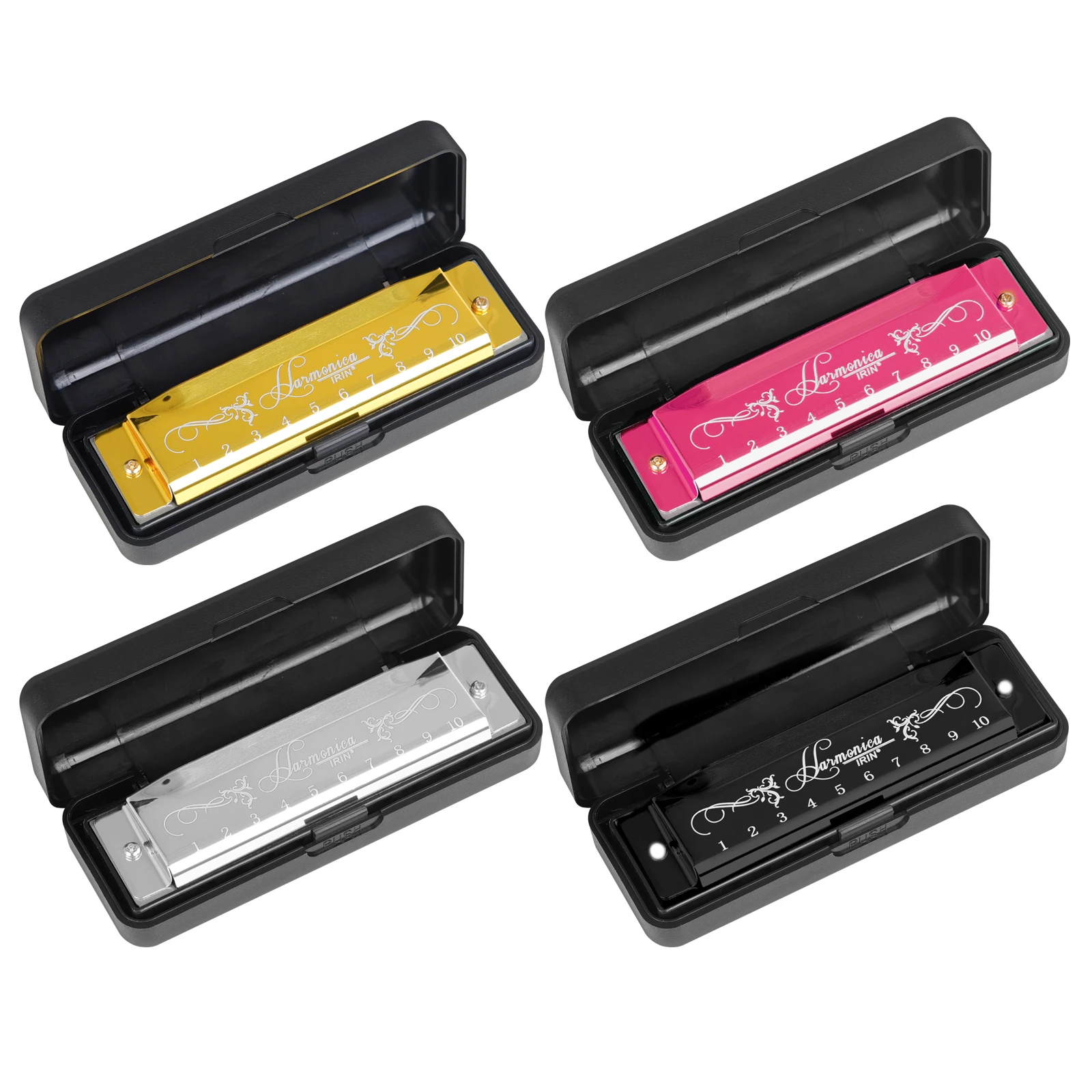 آلة الهارمونيكا IRIN ذات 10 فت - مراجعة Harmonica 10 Hole وسعره
