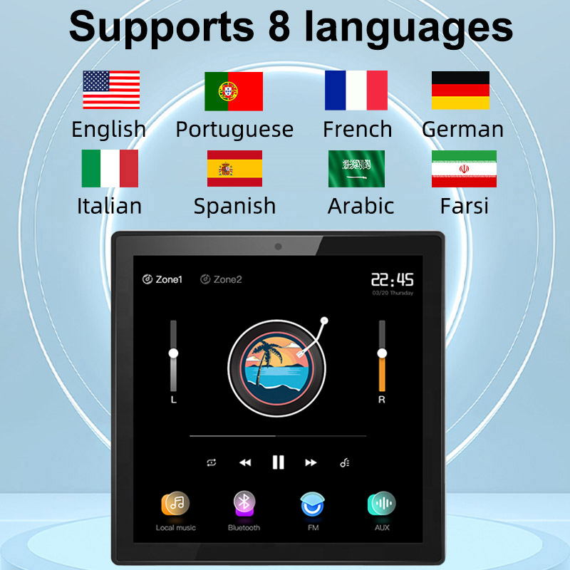 مضخم صوت للجدار بمنطقتين، لوحة - مراجعة Audio Music Background Free وسعره