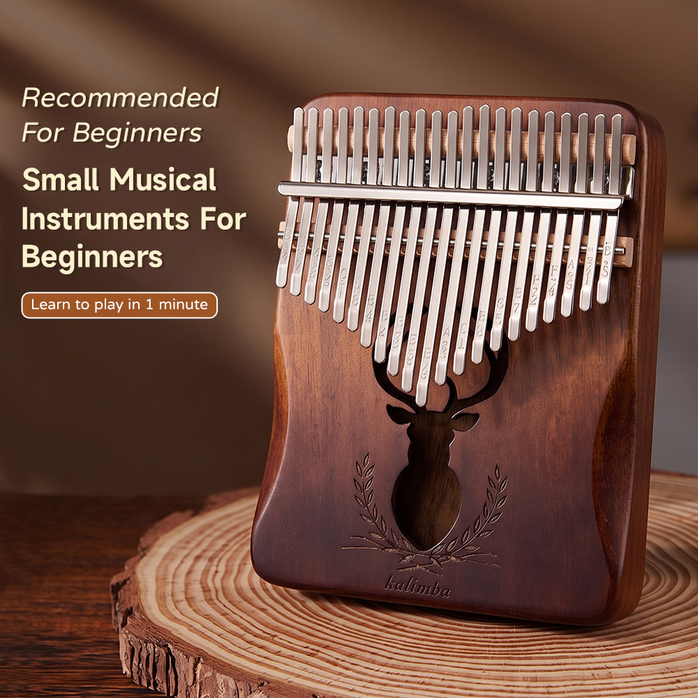 بيانو إصبعي محمول من خشب الماه - مراجعة Kalimba Thumb Piano وسعره