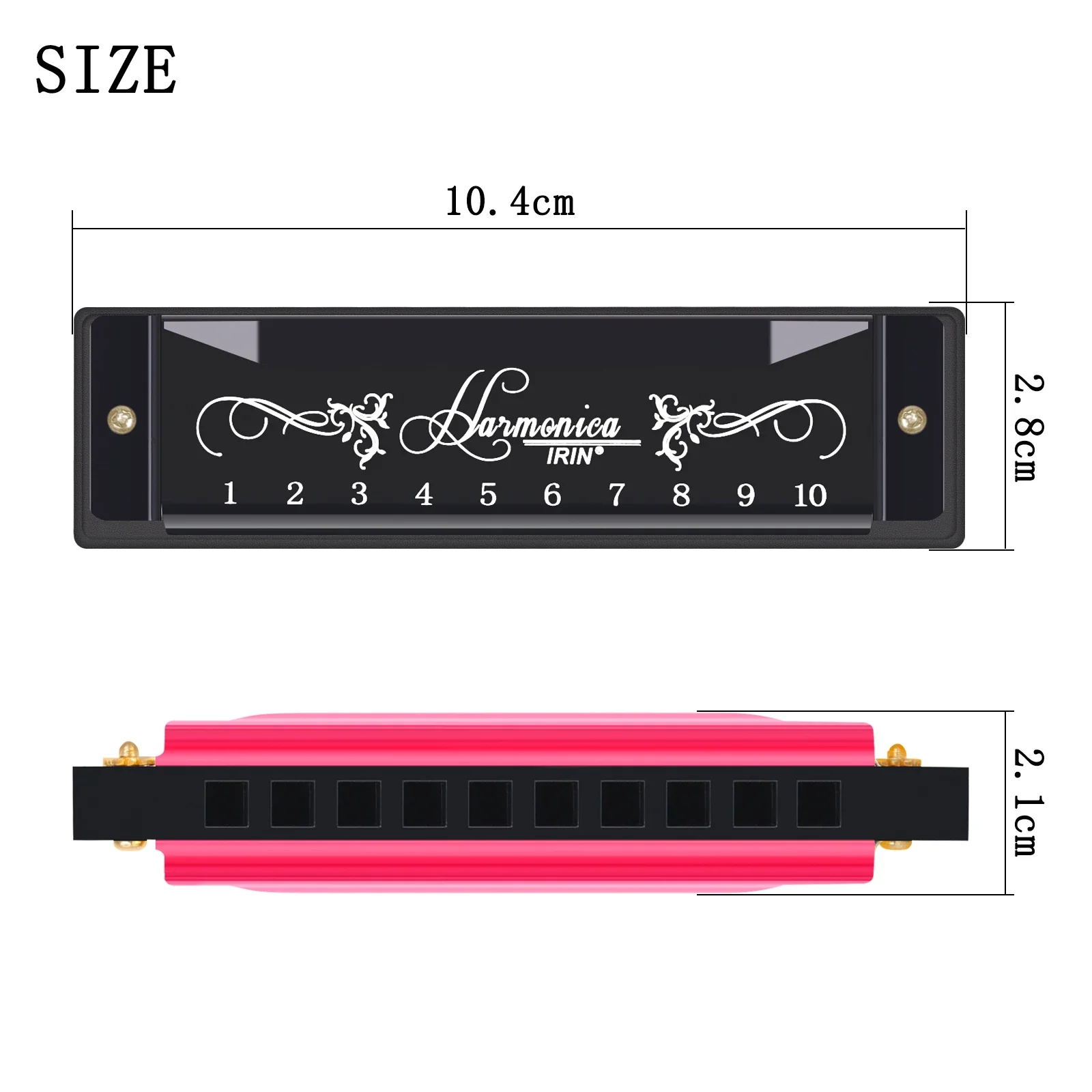 IRIN 10 حفرة 20 لهجة هارمونيكا - مراجعة Harmonica 10 Hole وسعره