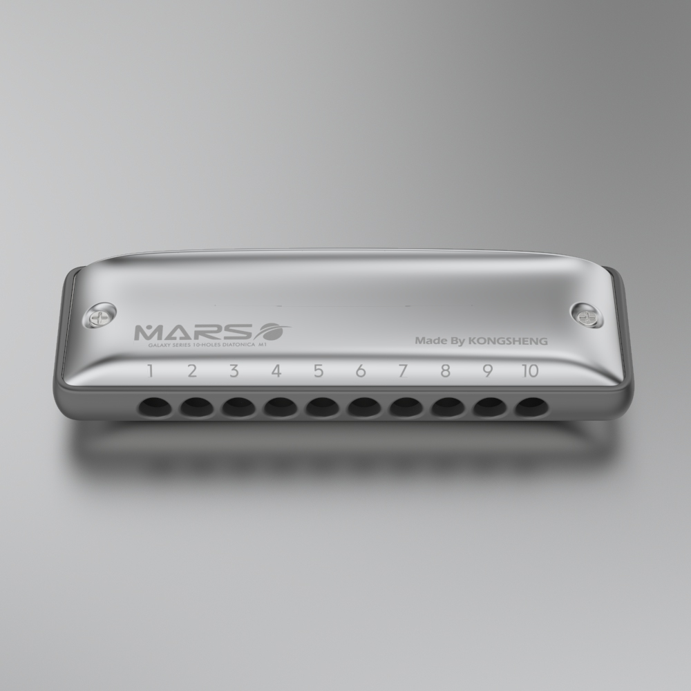 KONGSHENG M1MARS ثقب دائري 10- - مراجعة Harmonica 10 Hole وسعره