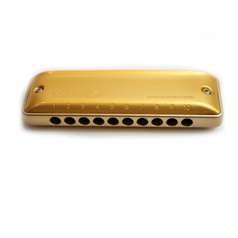 KONGSHENG M1MARS ثقب دائري 10- - مراجعة Harmonica 10 Hole وسعره