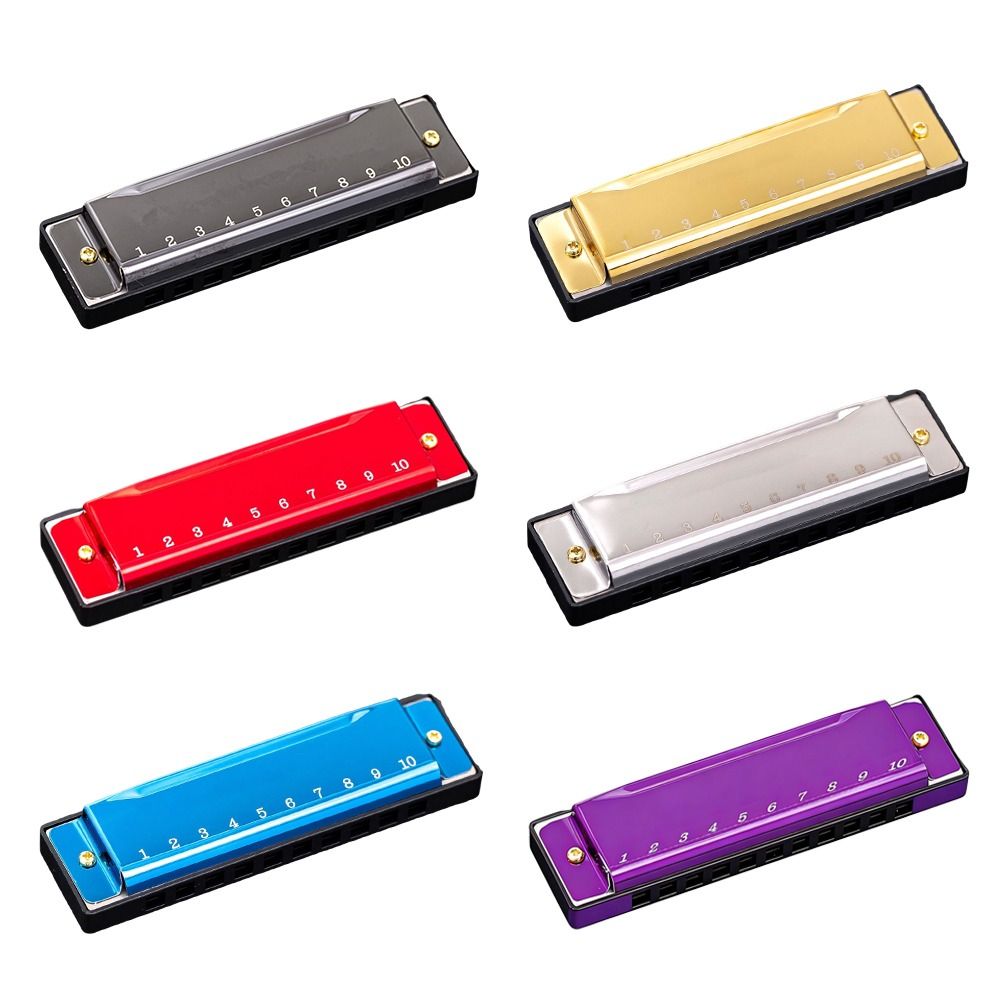 هارمونيكا محمولة معدنية بـ 10  - مراجعة Harmonica 10 Hole وسعره