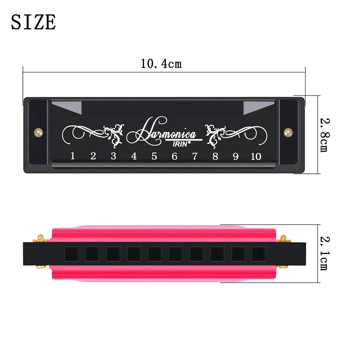 SLADE هارمونيكا المهنية 10 حفر - مراجعة Harmonica 10 Hole وسعره