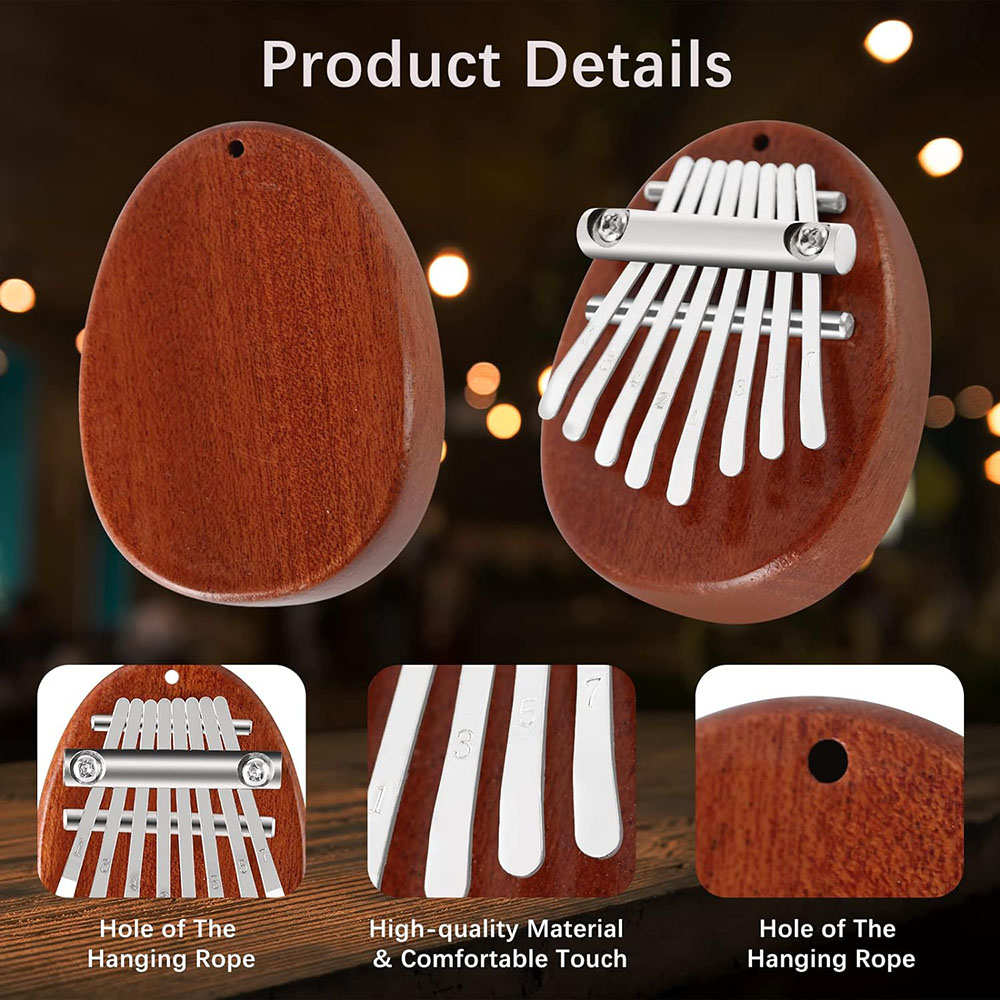 كاليمبا صغيرة محمولة من الخشب  - مراجعة Kalimba Thumb Piano وسعره