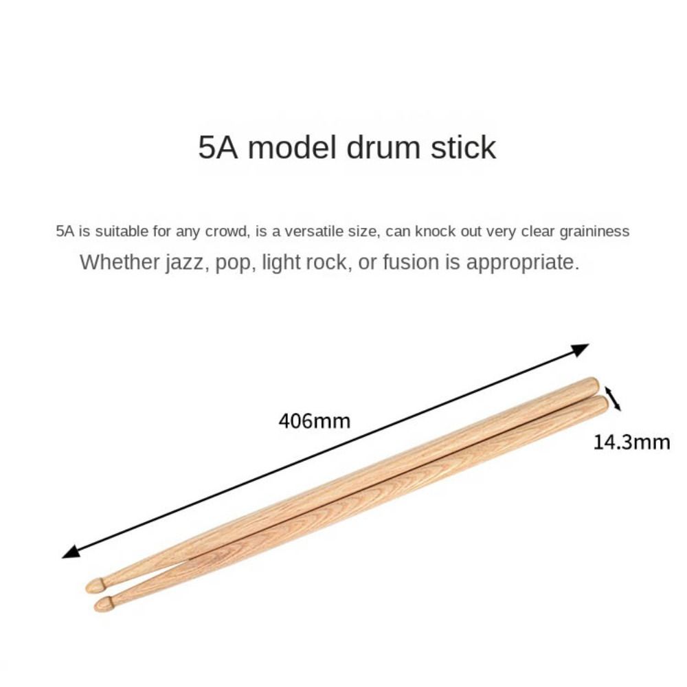 الكلاسيكية 5A/7A عصي طبلة 1 زو - مراجعة Drum Stick 5A وسعره