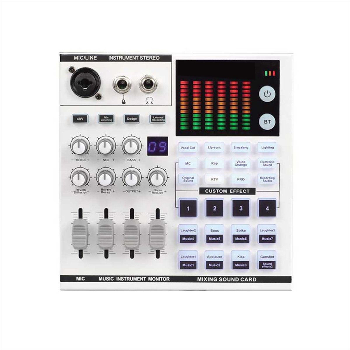بطاقة صوت DTC5 SN800 متعددة ال - مراجعة Audio Music Mixer وسعره
