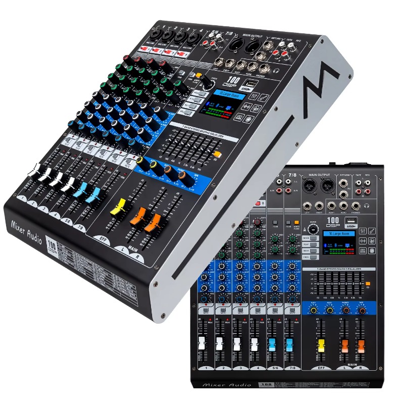 خلاط صوت GAX-HLM80 أخضر اللون  - مراجعة Audio Music Mixer وسعره