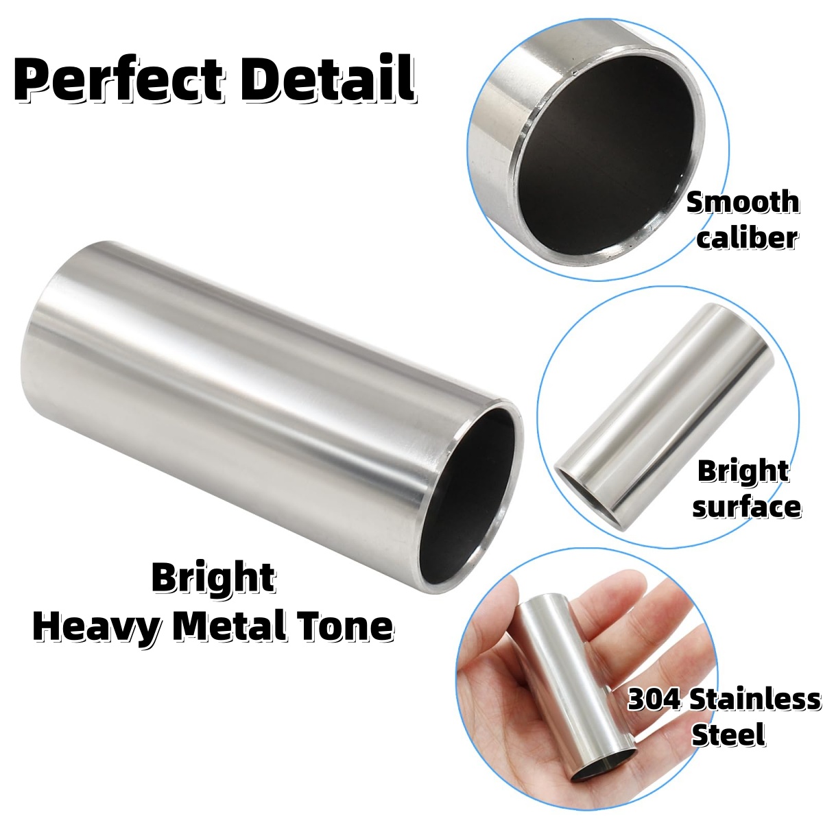 Miwayer جيتار منزلق 60 مم ارتف - مراجعة Guitar Slide Tube وسعره